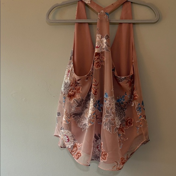 Floral Print Camisole Top Dusty Pink Size S - Picture 4 of 5